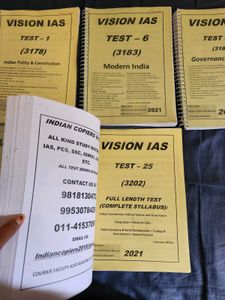 25 VISION IAS Test Series With Answer 2021 Year