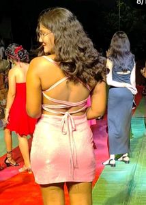 Pink Bodycon Mini Dress