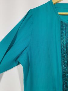 Teal Blue Top For Women | Bust 42 | Length 31