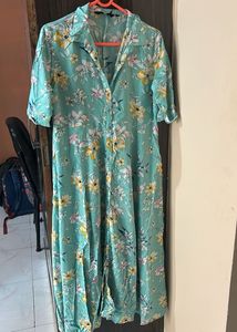 Floral Print Shirt Dress
