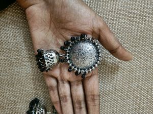 Oxidised Jhumka