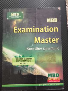 MBD Examination Master - Class XII Mathematics