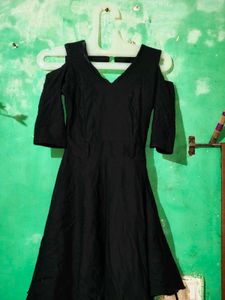Little Black Cold Shoulder Dress