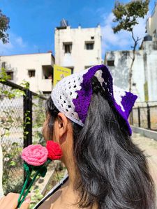 Crochet Granny Square Bandana