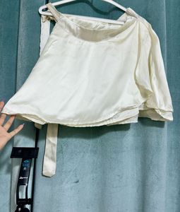 Elegant White Crop Top