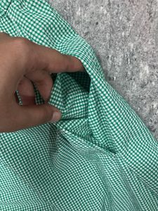 Cute Green Checkered Dress