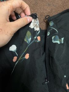 Jumpsuit With Floral Print On Top &amp; Belt