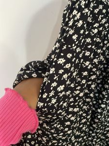 Black And White Floral One Peice For Women