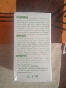 Organic Harvest Serum.