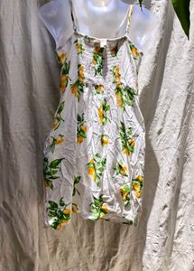 I. Lemon Print Sundress