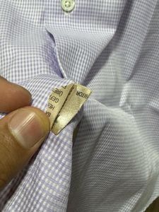 Massimo Dutti Formal Lavender Cotton Shirt