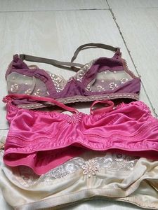 Lace Detail Bras - Set of 3