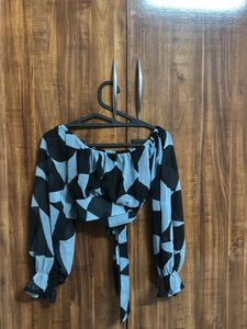 Abstract Print Tiered Maxi Dress