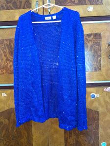Cato Stylish Blue Knit Cardigan