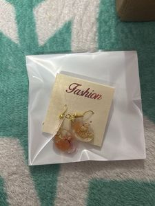 Resin Flower Petal Earrings