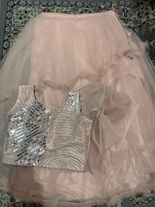 Crop Top And Skirt