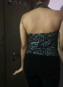 Halter Neck Back Style Top For Women..
