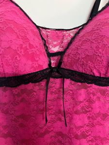Pink Lace Cami Slip