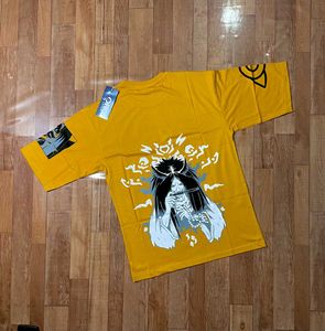 Yellow Anime Graphic Tee