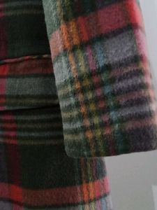 Vintage Plaid Wool Blazer