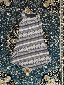 Striped Sleeveless Mini Dress