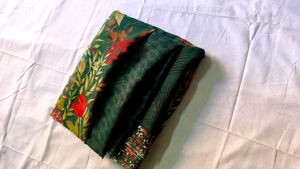 Green Floral Saree