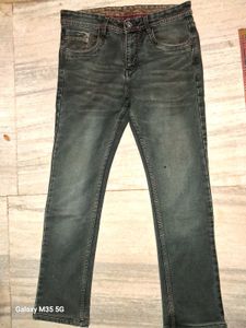 Stylish Gray Denim Jeans