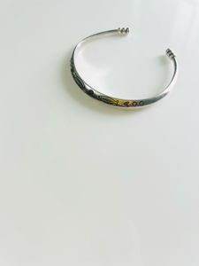 925 Silver Tone adjustable Kada/ Bracelet