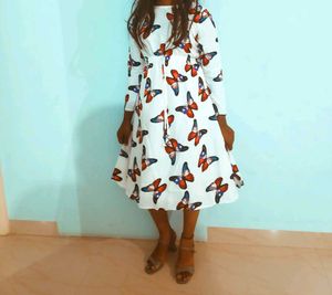 Butterfly Print Dress - Cute &amp; Casual