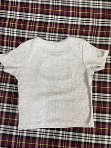 Cute Grey Cutout Tee