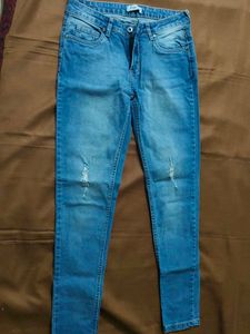 Distressed Denim Jeans