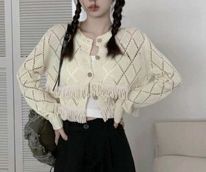 Korean Crochet Knit Cardigan