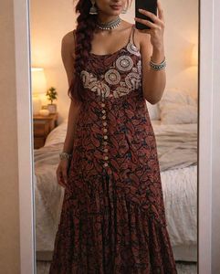 Paisley Art SilkMaxi Sundress