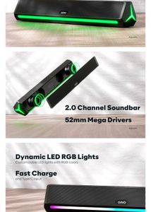 🔊 Govo Soundbar (25 Watt) - Like New  RGB Sync