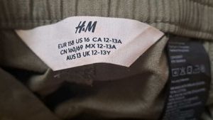 Khaki Green Baggy Cargo Pants