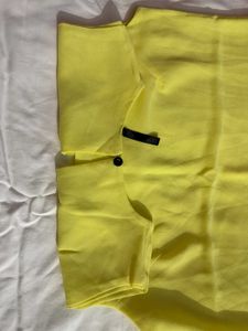 Yellow Sleeveless Top fits upto 34 to 36