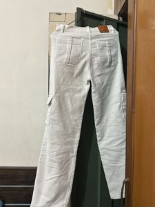 White Cargo Pants