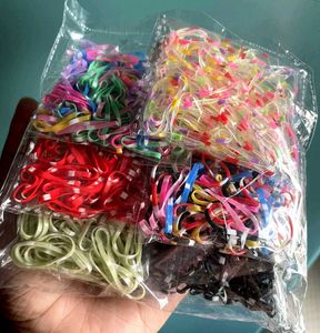 Colorful Hair Tie Set (Rubber Bands) [Art & Craft]