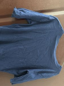 Navy Buttoned Crop Top