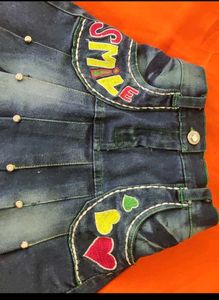 4 To 5 Year Girls top and denim jeans Combo