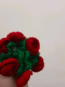 Handmade 2in1 Crochet Rose Bouquet Coaster