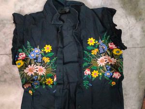 Combo Set Black Shirt And Yellow Pent