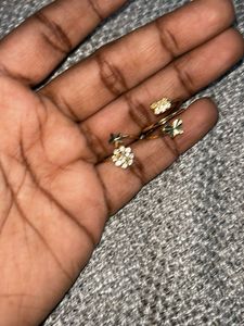 Set of Gold Fashion Rings