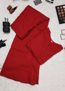 ❤️ Red Top And Skirt Set ❤️