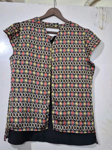 Patterned Top By MADAME