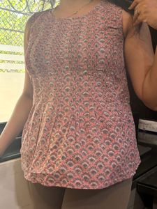 Fabindia Summer Cotton Sleeveless Top🌸