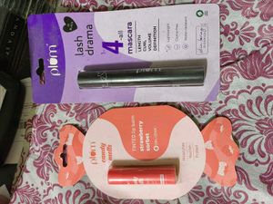 (Sealed)Combo Of Plum Goodness Lip Balm &amp; Mascara