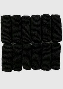 12pcs Thick Black Hair Rubberbands High Quality!🖤