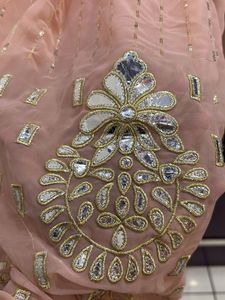 Lehenga Choli With Attached Sleeves Dupatta