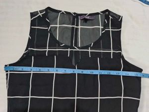 Black &amp; White Grid Dress